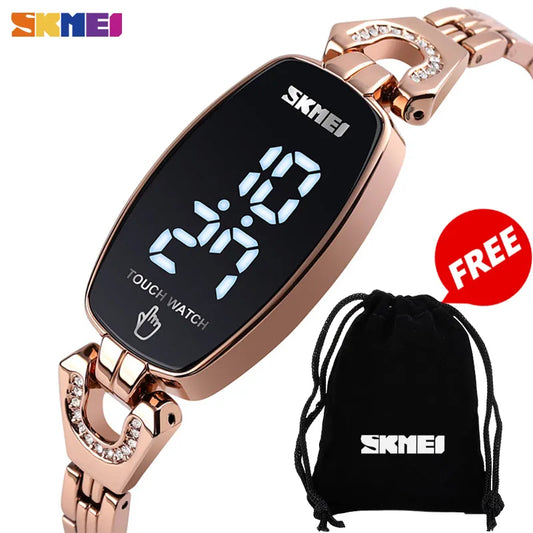 Stainless Steel Digital Touch Watch 1588